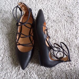 NWOT Jessica Simpson lace up flats 7